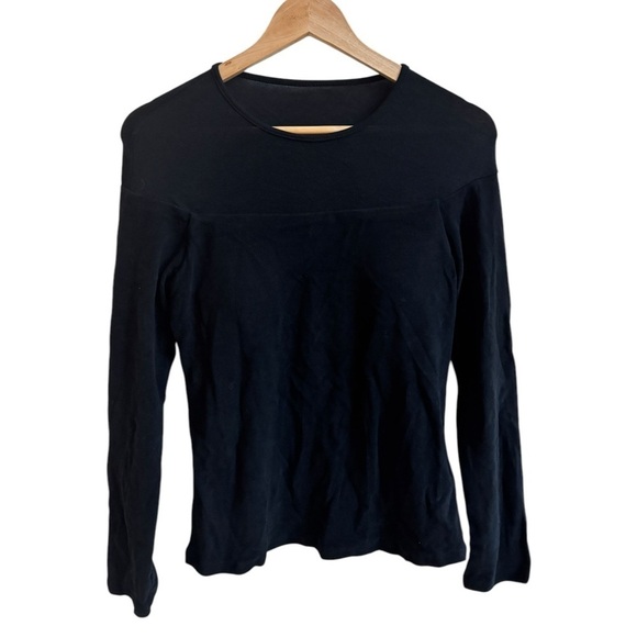 OGL Black Light Thermal Tencel Wool Sheer Shoulder Brami Top Womens Size L - Picture 5 of 12